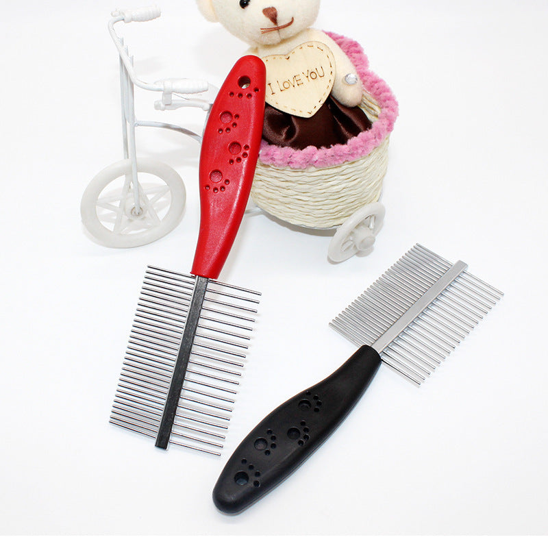 The PetUp Dog Double-Row Comb for Shank Footprint & Dense Teeth