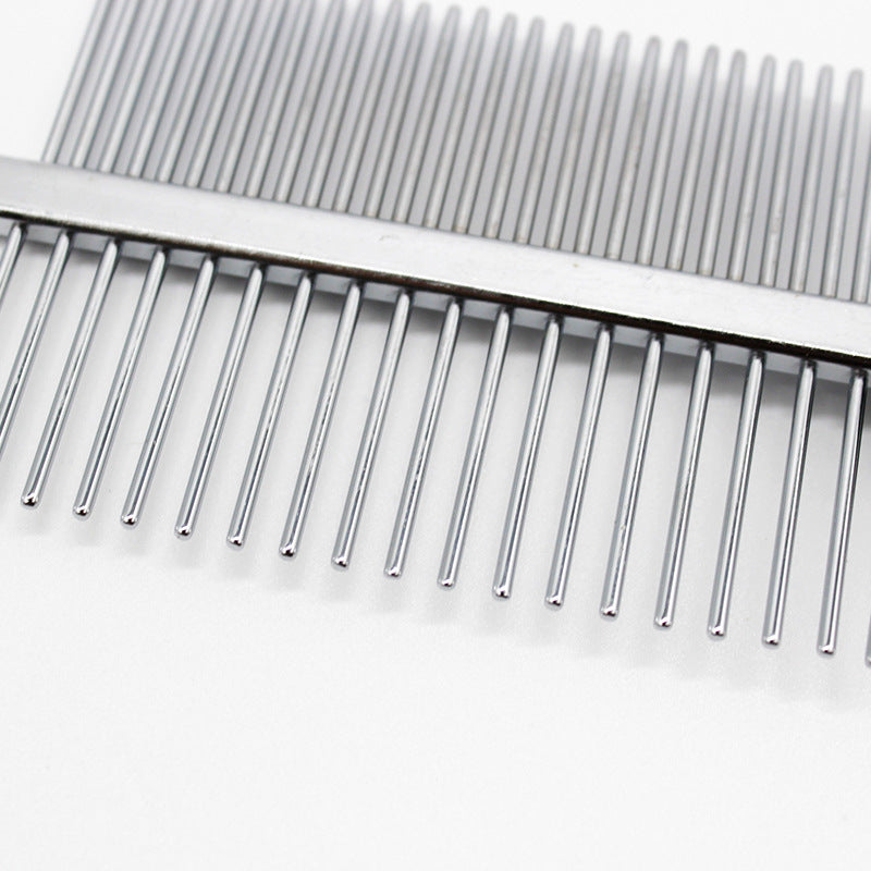 The PetUp Dog Double-Row Comb for Shank Footprint & Dense Teeth