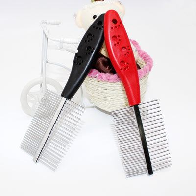 The PetUp Dog Double-Row Comb for Shank Footprint & Dense Teeth