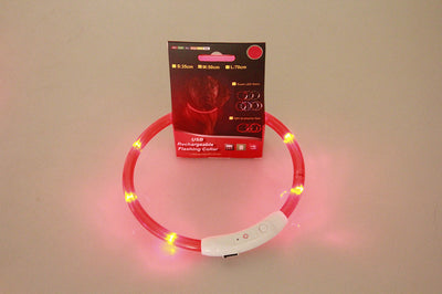 PetUp USB Rechargeable Flashing Dog Collar & LED Light-Up for Night Walking