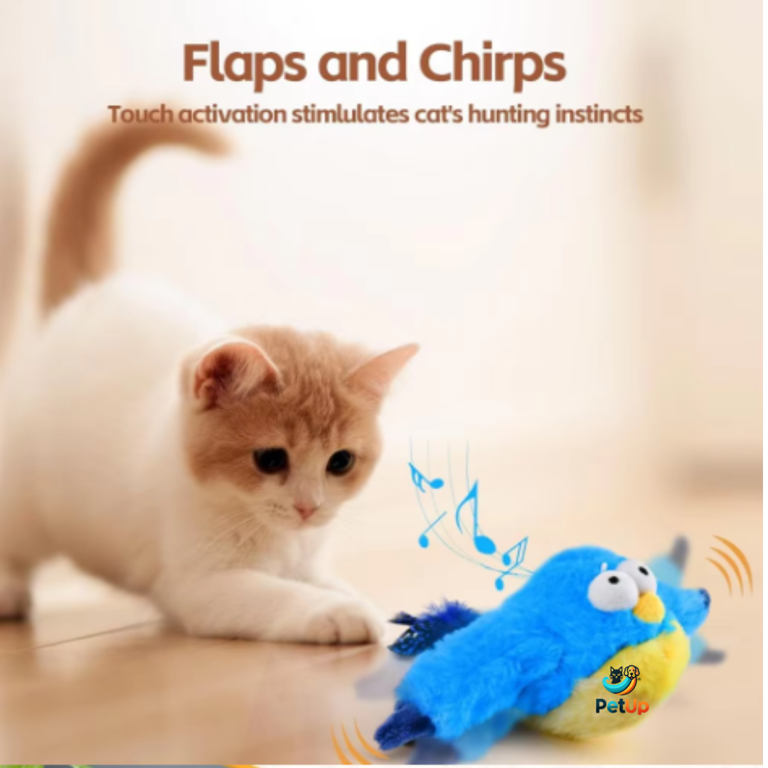 The PetUp™ Interactive USB Rechargable Bird Chirping Cat Toy