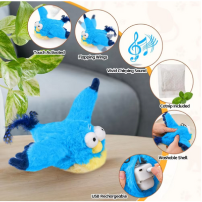 The PetUp™ Interactive USB Rechargable Bird Chirping Cat Toy