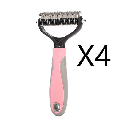 The PetUp Stainless Double-Sided Pet Brush & Shedding Comb