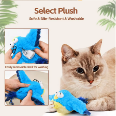 The PetUp™ Interactive USB Rechargable Bird Chirping Cat Toy