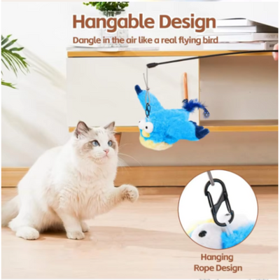 The PetUp™ Interactive USB Rechargable Bird Chirping Cat Toy