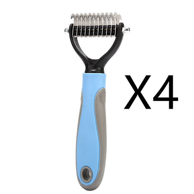 The PetUp Stainless Double-Sided Pet Brush & Shedding Comb