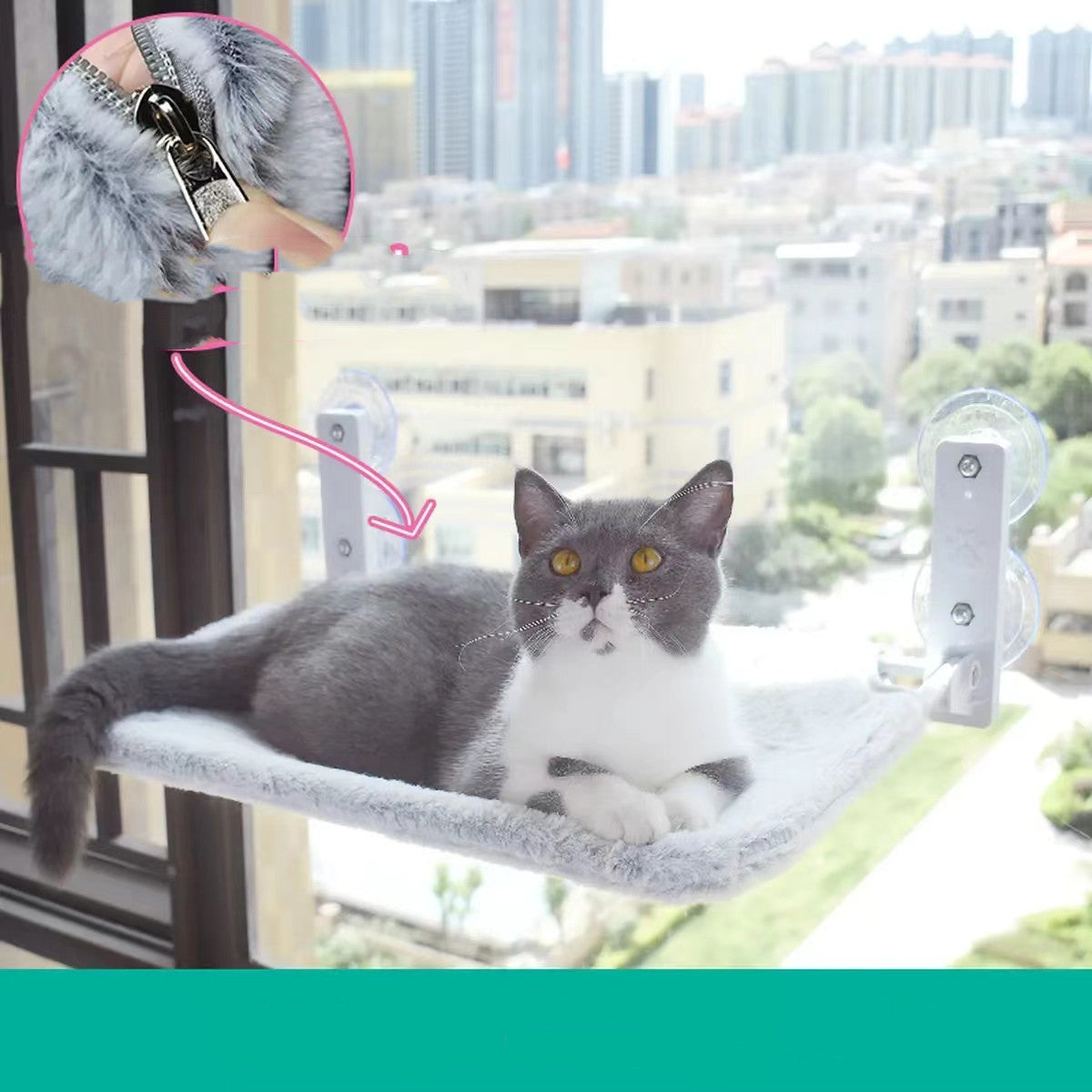 PetUp Cat Suction Cup Window Hammock